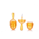 Beehive Shape Transparent ABS Plastic Empty Lip Gloss Bottle(PW-WG34705-02)-1