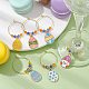Easter Egg Alloy Enamel Wine Glass Charms(AJEW-JO00204-01)-5