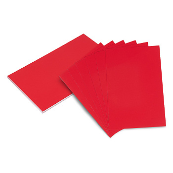 Aluminum Sheet, Rectangle, Red, 80x120x0.1mm, 20pcs/box