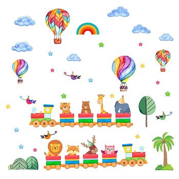 PVC Wall Stickers, Wall Decoration, Balloon Pattern, 390x900mm, 2 sheets/set