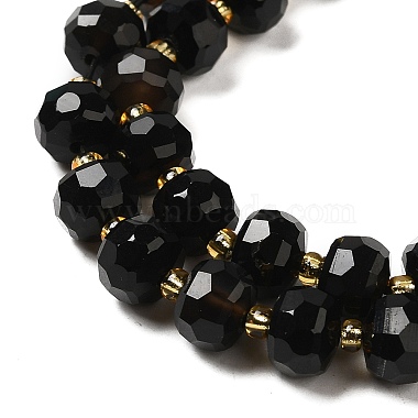 Natural Black Onyx(Dyed & Heated) Beads Strands(G-P508-A03-01)-4
