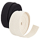 Elite 2Pcs 2 Colors 10 Yards Flat Cotton Ribbon(OCOR-PH0002-56)-1