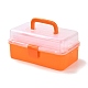 Прямоугольник портативный пластиковый ящик для хранения полипропилена(CON-D007-01B)-2
