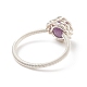 Natural Amethyst Round Finger Ring(RJEW-TA00057-01)-6