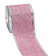 Sparkle Wired Edge Polyester Ribbon(OCOR-WH0071-026C)-1