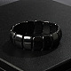 Non-Magnetic Synthetic Hematite Beaded Stretch Bracelets for Men(FIND-PW0021-10A)-1