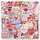 50Pcs Valentine's Day Theme PVC Cartoon Stickers(PW-WG84874-01)-1