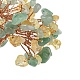 Natural Yellow Quartz & Green Aventurine Chips Tree Decorations(DJEW-M012-01C)-3