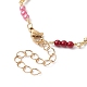 Brass & Round ABS Imitation Pearl Beaded Chain Bracelet Making(AJEW-JB01150-24)-3