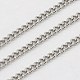304 Stainless Steel Curb Chain Twist Link Chains(X-CHS-K001-18-2.2mm)-1