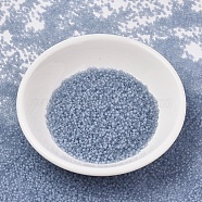 MIYUKI Delica Beads, Cylinder, Japanese Seed Beads, 11/0, (DB0381) Matte Transparent Shadow Gray Luster, 1.3x1.6mm, Hole: 0.8mm, about 2000pcs/10g(X-SEED-J020-DB0381)