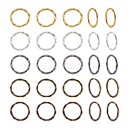 250Pcs 5 Colors Alloy Linking Rings, Round Ring Shapes, Mixed Color, 22x1.5mm, 50pcs/color(FIND-CD0001-11)