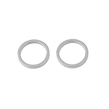 304 Stainless Steel Linking Ring, Stainless Steel Color, 10x1mm, Inner Diameter: 8mm