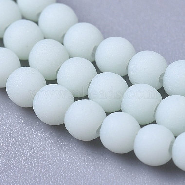 Frosted Opaque Glass Bead Strands(FGLA-G002-A10)-3