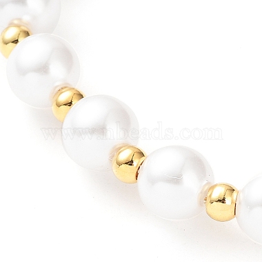 Plastic Pearl Beaded Necklace(NJEW-F317-04G)-2
