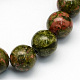 Natural Unakite Round Beads Strands(G-S175-4mm)-1