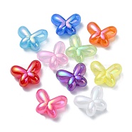 Imitation Jelly Acrylic Beads, Butterfly, Mixed Color, 19.5x25x11.5mm, Hole: 3mm(OACR-E033-14)