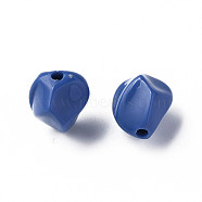 Opaque Acrylic Beads, Nuggets, Royal Blue, 16.5x15x13.5mm, Hole: 2.5mm, about 340pcs/500g(MACR-S373-140-A16)