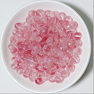 Glass Beads, Round, Red, 8mm, Hole: 1.4mm(GLAA-C021-01B)