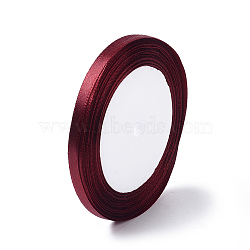 Single Face Satin Ribbon, Polyester Ribbon, Dark Violet, 1/4 inch(6mm), about 25yards/roll(22.86m/roll), 10rolls/group, 250yards/group(228.6m/group)(RC6mmY048)