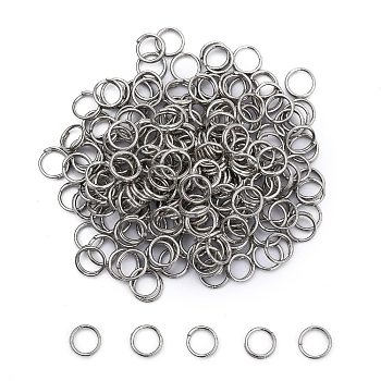 Brass Split Rings, Double Loops Jump Rings, Nickel Free, Platinum, 5x1.2mm, about 3.8mm inner diameter