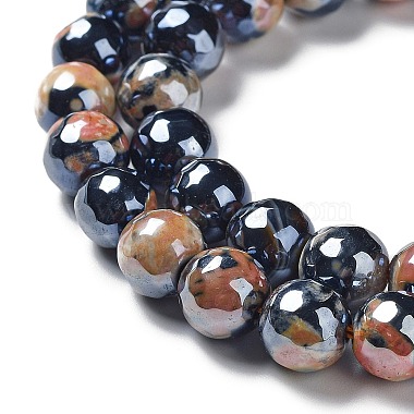 Electroplate Natural Agate Beads Strands(G-G0006-A01-01)-4