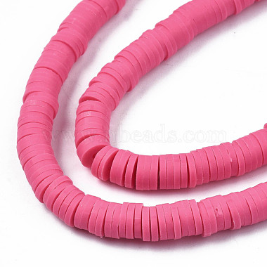 Handmade Polymer Clay Beads Strands(CLAY-R089-6mm-040)-5