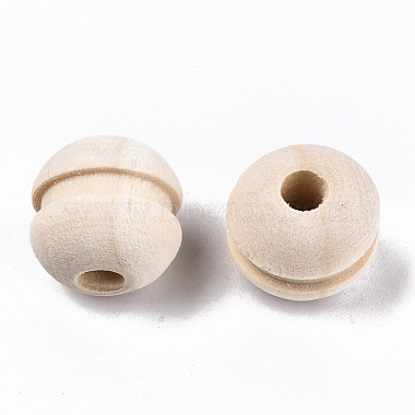 Unfinished Natural Wood Beads(WOOD-R270-02)-2