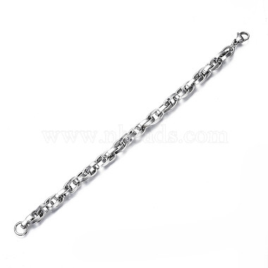201 bracelet chaîne de corde en acier inoxydable pour hommes femmes(BJEW-S057-74)-2