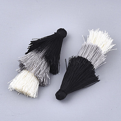 Polyester Tassel Big Pendant Decorations, Colorful, 65~72x25~28mm(FIND-S289-01)