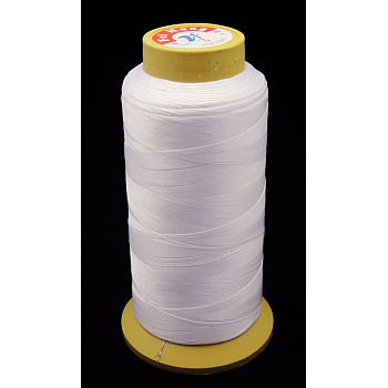 Nylon Sewing Thread, 6-Ply, Spool Cord, Snow, 0.43mm, 500yards/roll