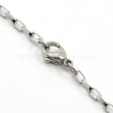 Box Chain Necklace for Men(NJEW-F027-17-2mm)-3