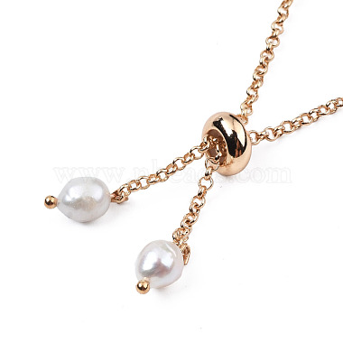Bracelet coulissant tressé en perles naturelles et verre(BJEW-N018-01B)-2