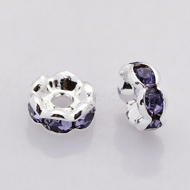 Brass Rhinestone Spacer Beads(RB-A014-L6mm-18S)-2
