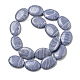 brins de perles d'agate en dentelle bleue synthétique(G-B071-H02-03)-2