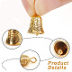 AHADERMAKER 40Pcs 2 Colors Alloy Bell Charms(FIND-GA0005-71)-4