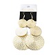 Layered Flat Round Dangle Earrings for Girl Women(EJEW-I258-05G)-3