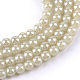 Chapelets de perles en verre galvanoplastique(EGLA-Q062-8mm-E08)-1