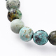 Bracelets extensibles turquoise naturelle africaine (jaspe)(X-BJEW-JB04557-04)-2
