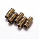 Brass Locking Tube Magnetic Clasps(KK-MC077-AB)-1