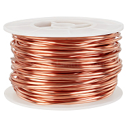 Copper Wire, Round, for Wire Wrapped Jewelry Making, Raw(Unplated), 1.6mm, about 98.43 Feet(30m)/Roll(CWIR-WH0008-04C-C)