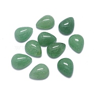 Natural Green Onyx Agate Cabochons, teardrop, 8x6x3mm(X-G-O175-22-09)