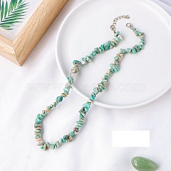 Natural Amazonite Chips Bead Necklace, 18.90 inch(48cm)(PW-WG87743-09)