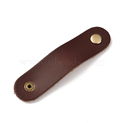 Imitation Leather Cord Organizer, for Earphone Winder Cable Straps, Coconut Brown, 95x23x5mm(FIND-Z001-03A)