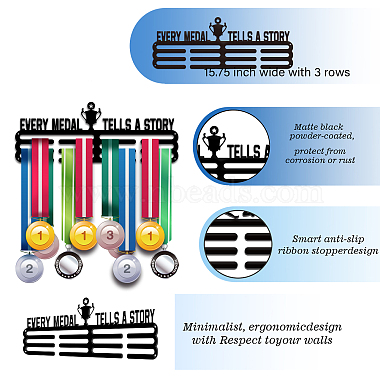 Модная железная вешалка для медалей(ODIS-WH0021-250)-3