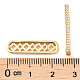 Brass Micro Pave Cubic Zirconia Multi-Strand Links(KK-P239-02C-G)-3