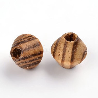 Perles de bois naturel non teintes(X-WOOD-Q012-03A-LF)-2