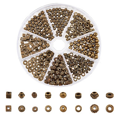 Antique Bronze Mixed Shapes Alloy Spacer Beads