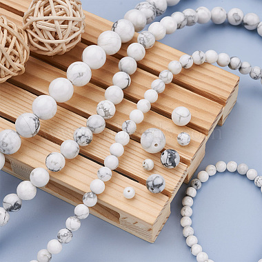 4 Strands 4 Style Natural Howlite Beads Strands(G-TA0001-34)-4