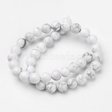 Chapelets de perles en howlite naturelle(G-D809-10-10mm)-2